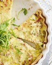 Smul Santiago: Quiche met ham en prei