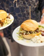 Hamburger met wedges