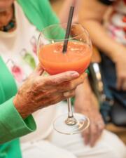 Winterbar met kalfsburger op de BBQ