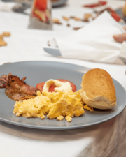 Uitgebreid ontbijt buffet