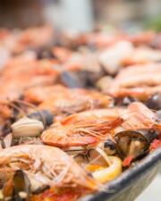 Gamba's met look en brood