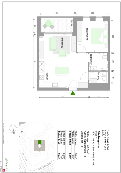 Tuinwijk II - Grondplan - Type 1 B