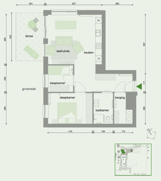 Sint Andries - Flattype 11 - grondplan
