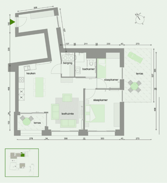 Grondplan St-Andries flattype 10