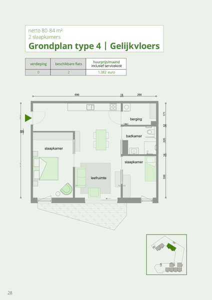 GAW Ruggeveld grondplan Type 4 gelijkvloers