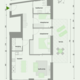 Sint Andries Flattype 9 - Grondplan