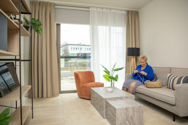 Modelflat Ruggeveld living